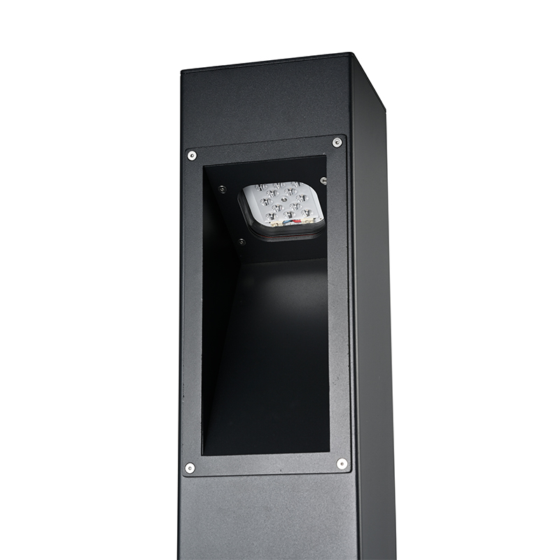 YMLED-6245 Neue rechteckige LED-Pollerleuchte für den Außenbereich, IP65